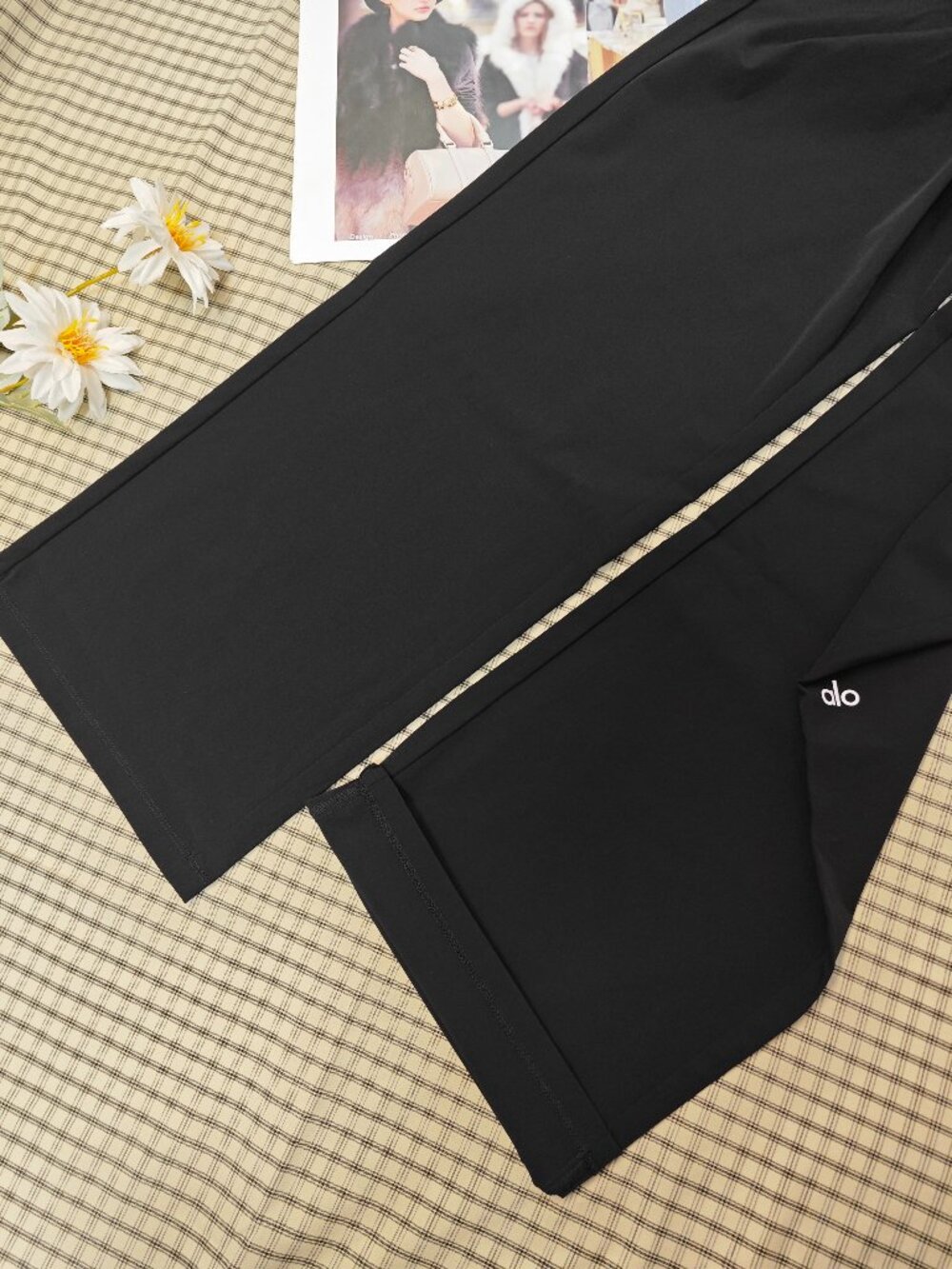 ✨ALO Yoga Suit Up Trouser Regular Black (NWT)😀 Elastic Waist, Loose Fit - Picture 6 of 9